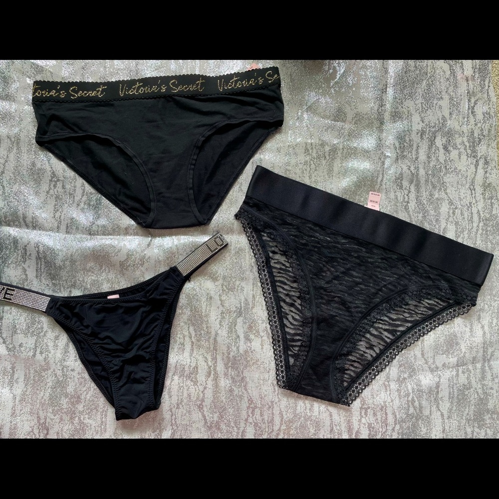 New- Black Panties bundle